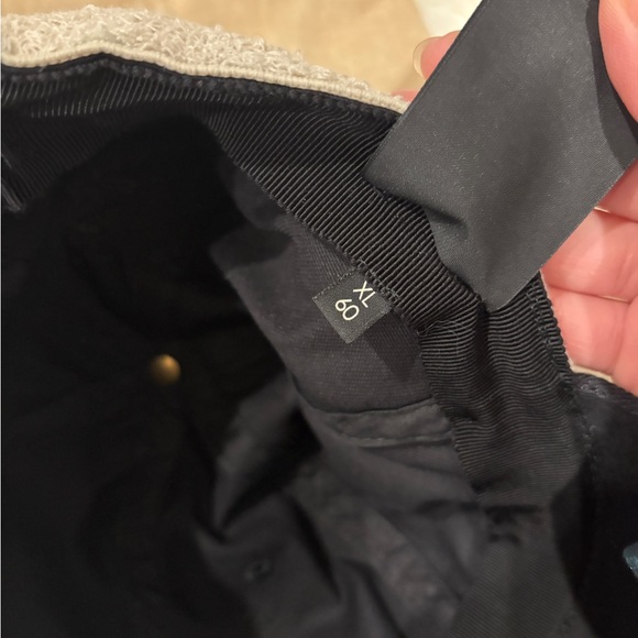 Gucci Black Canvas White Headband Cabardine Hat XL new with stained on the edge - Picture 9 of 9